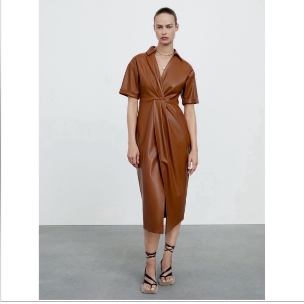 Zara Faux Leather Dress